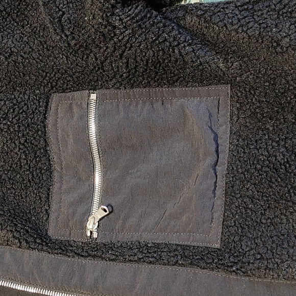 Nomi Black Women Sherpa Jacket size Small Black - Picture 7 of 14